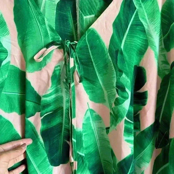 Buddy Love Women’s Kiwi Key West Boho V Neck Half Sleeve Poncho Tunic Size M/L - Picture 8 of 11